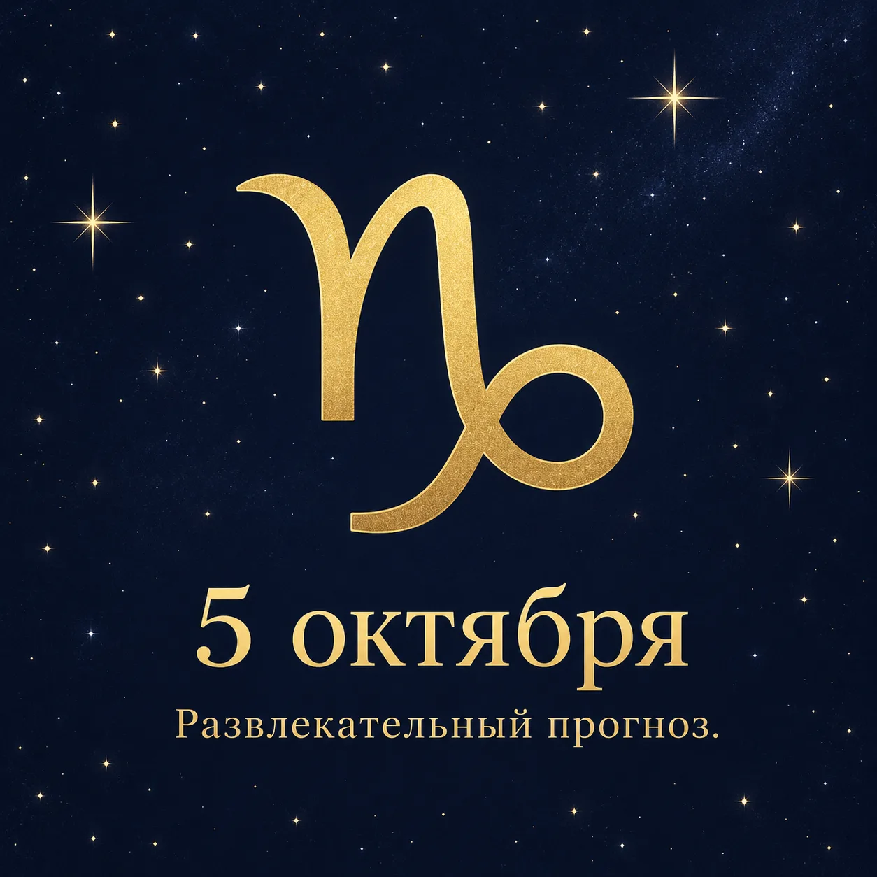 Козерог — 5 октября. Развлекательный прогноз: куда бы вы ни поехали, везде найдутся быв...