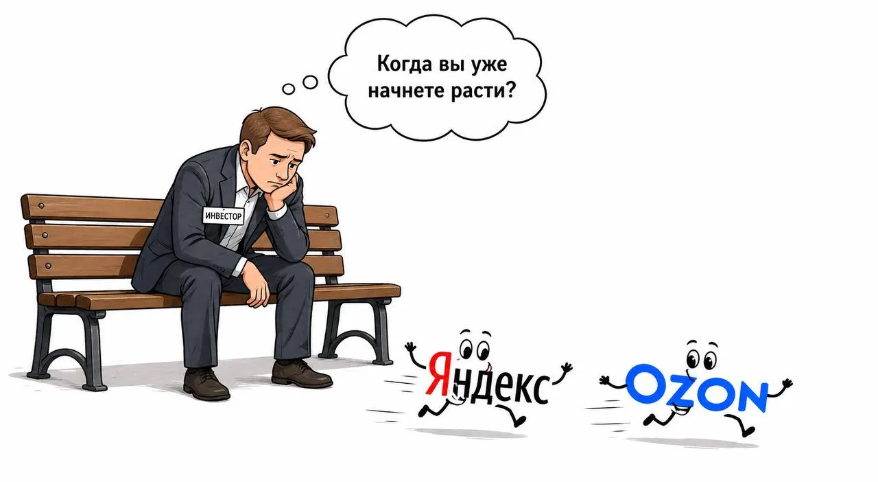 Яндекс и Озон — пара аутсайдеров в портфеле челленджа. Вышли данные за 1 кв. 2026 г. Сл...