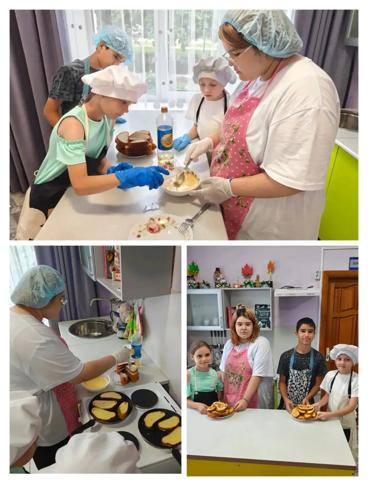 🥪 Мы приготовили аппетитные гренки, обжарив ломтики хлеба до золотистой корочки. 
👍 Хрустя снаружи
