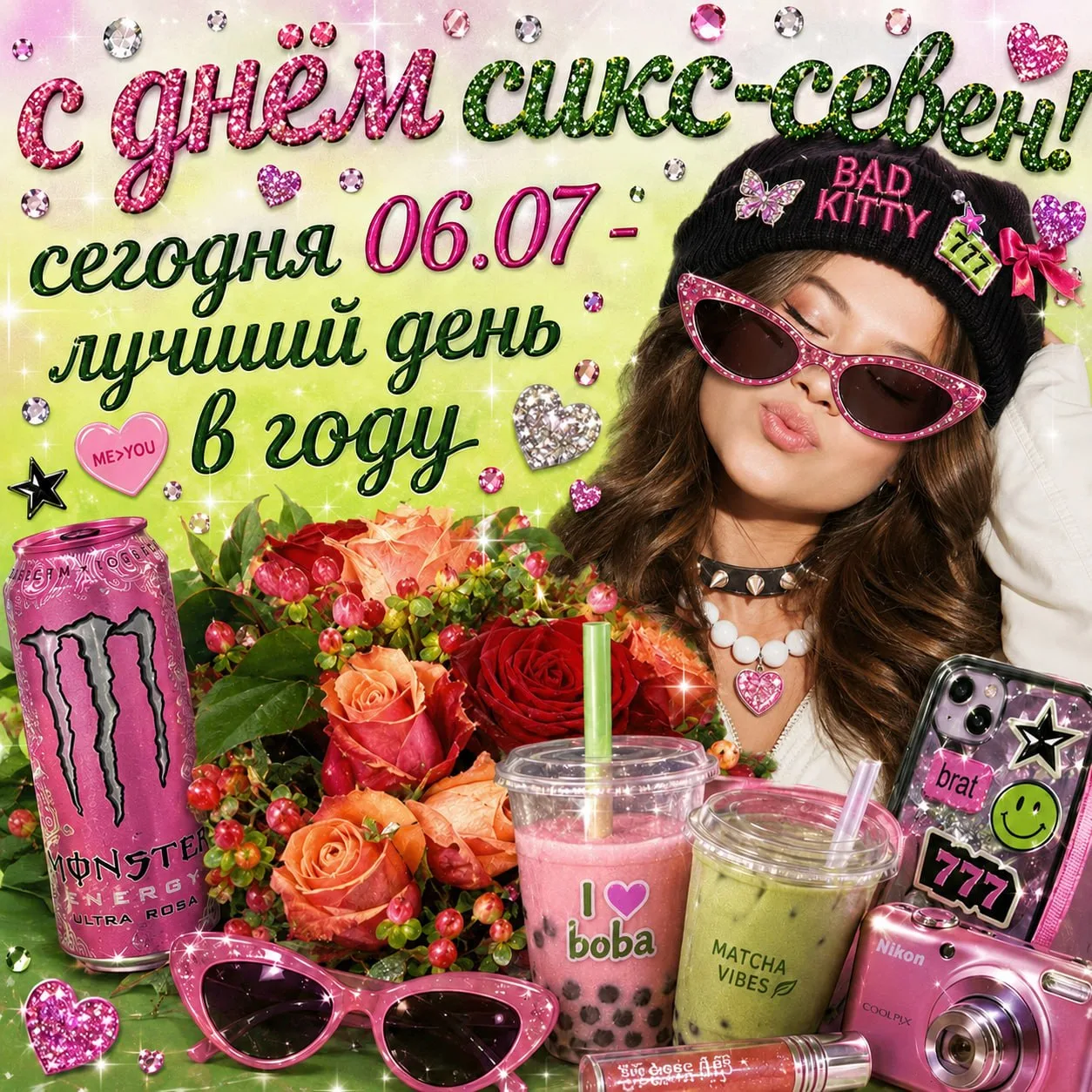 С ДНЕМ СИКС-СЕВЕН 67!
🫲🏻🥳🫱🏻

06.07 - сегодня лучший день!

Перешли этот пост другу, который 67 