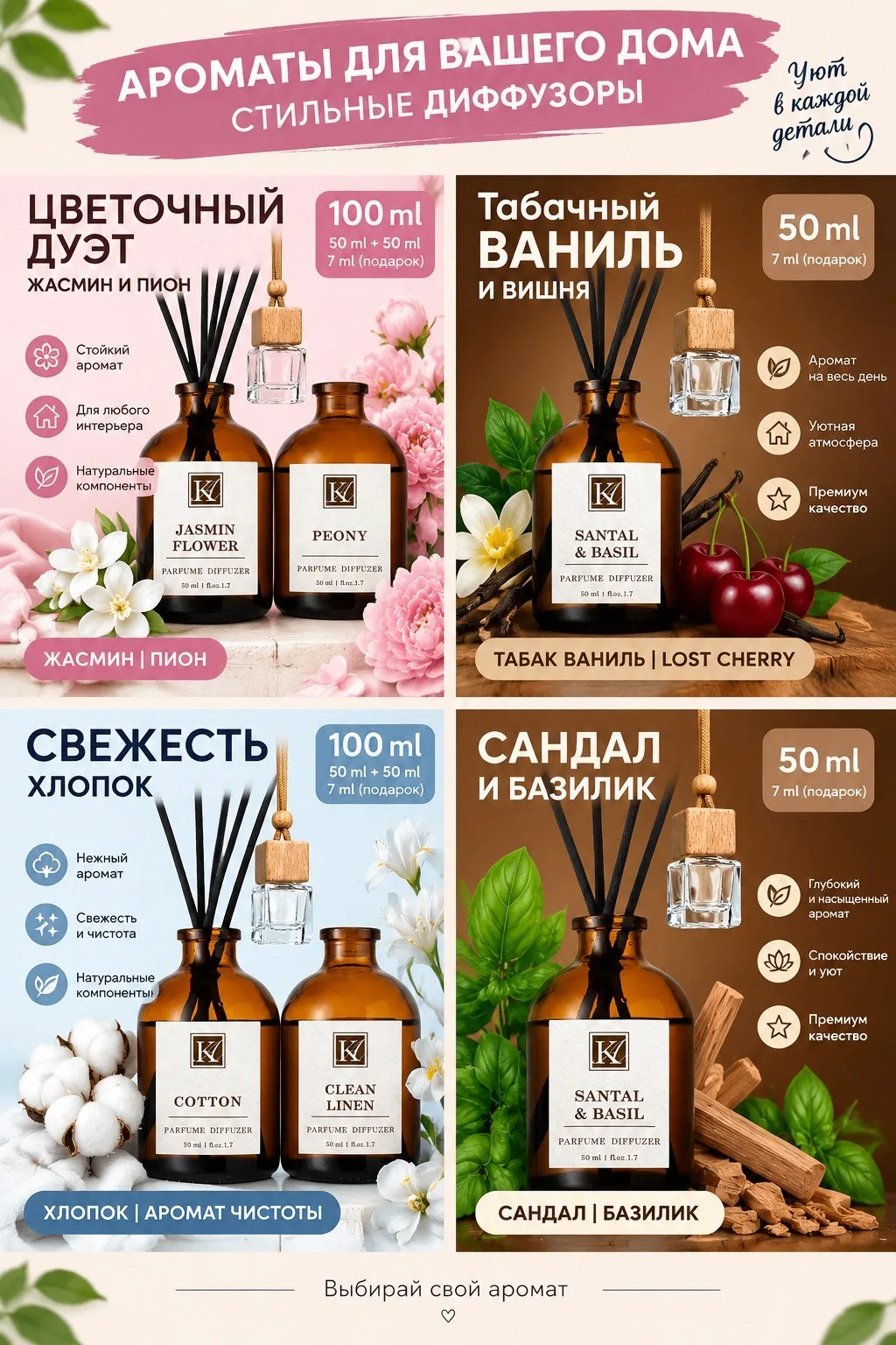 ✨ Аромат дорогого отеля у вас дома: набор диффузоров KURASPAT.aroma Два культовых селек...