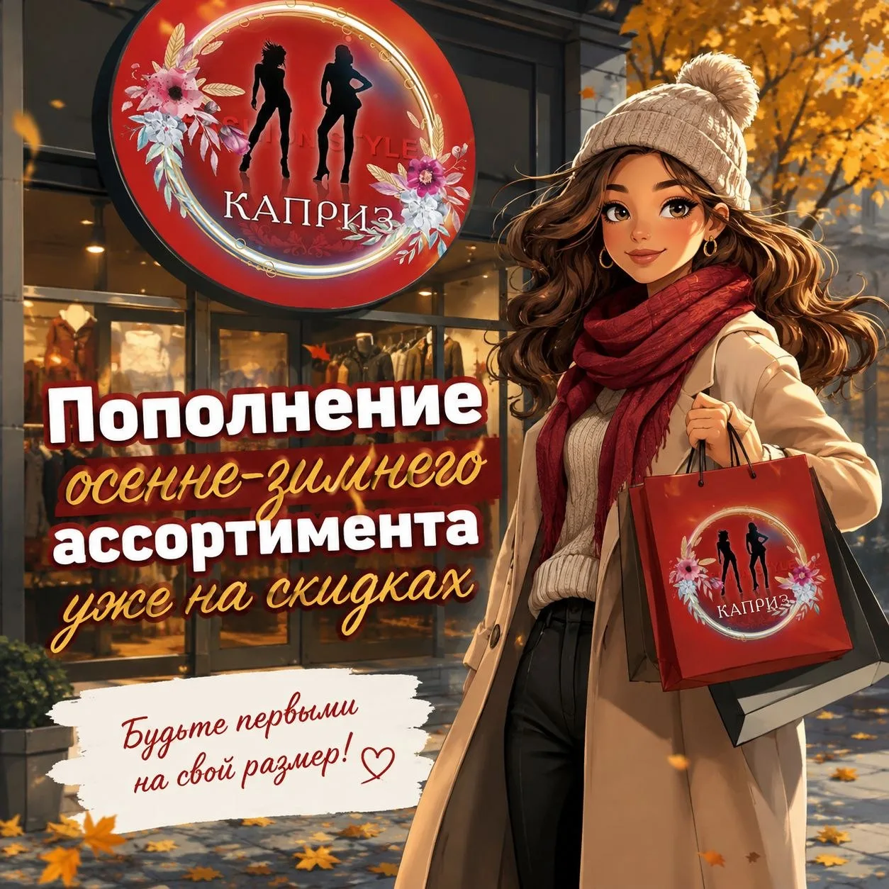 Пополнение осенне зимнего ассортимента уже на скидках