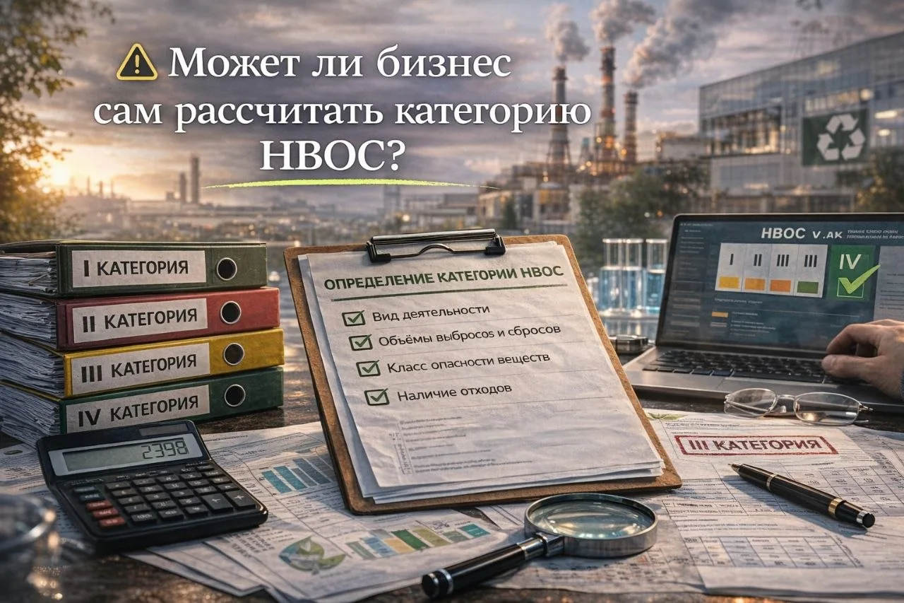 ⚠️ Может ли бизнес сам рассчитать категорию НВОС?