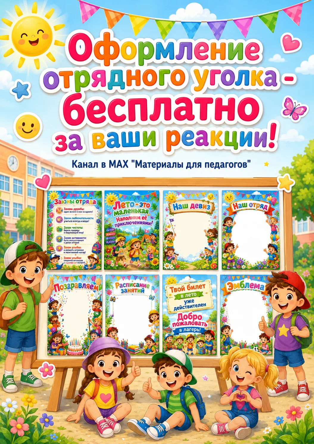🎉 Отрядный уголок - бесплатно! 🎉