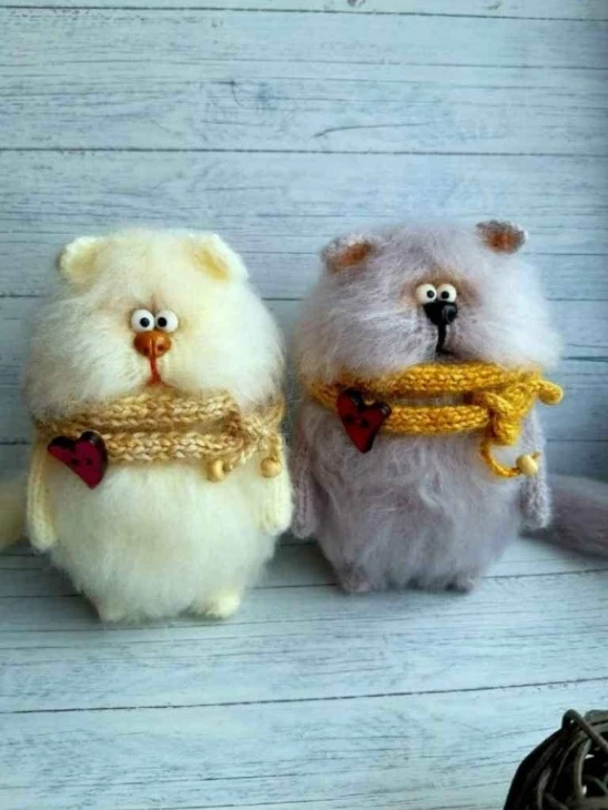 Котик Бублик спицами