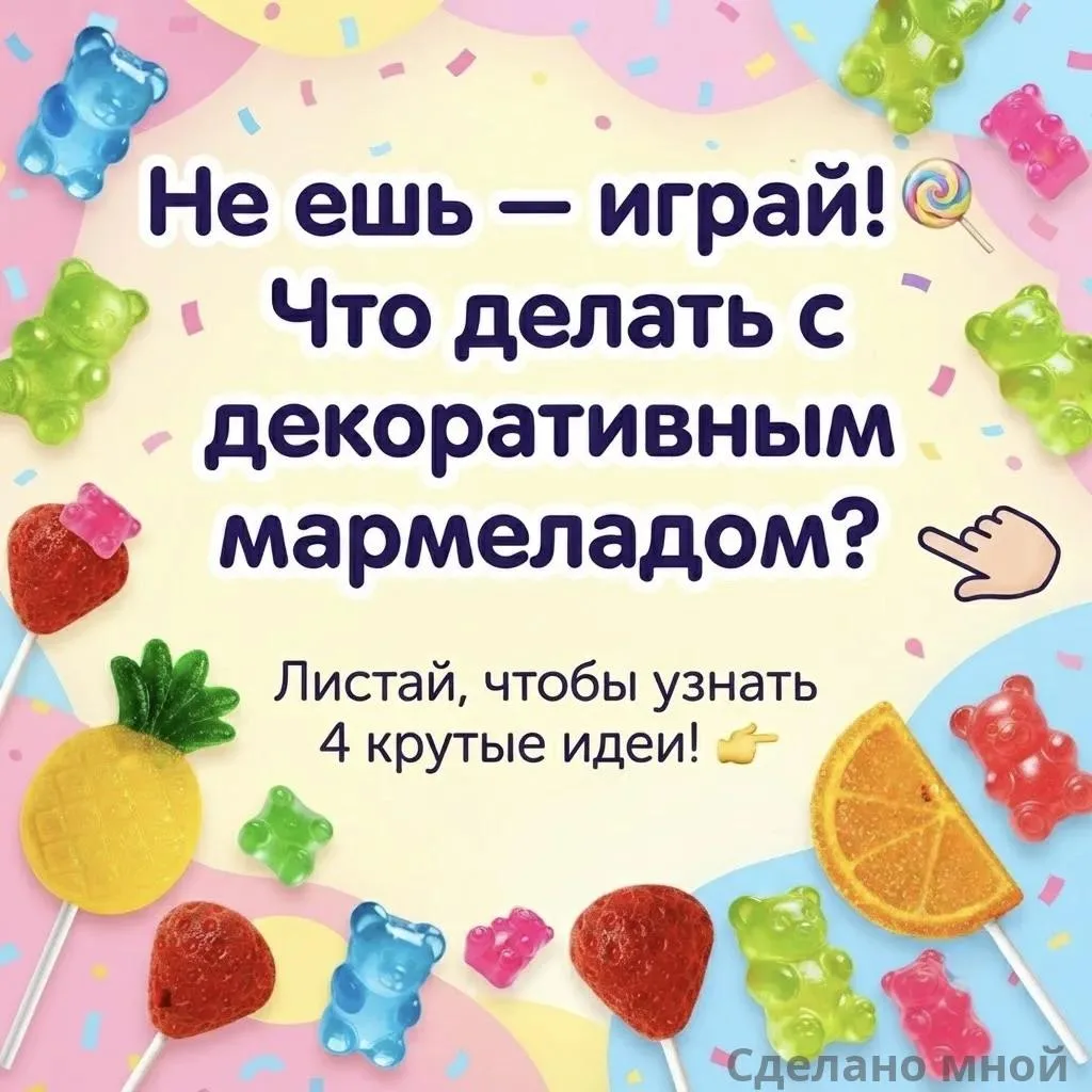 Что можно сделать с мармеладками из нашего нового набора? 🧸