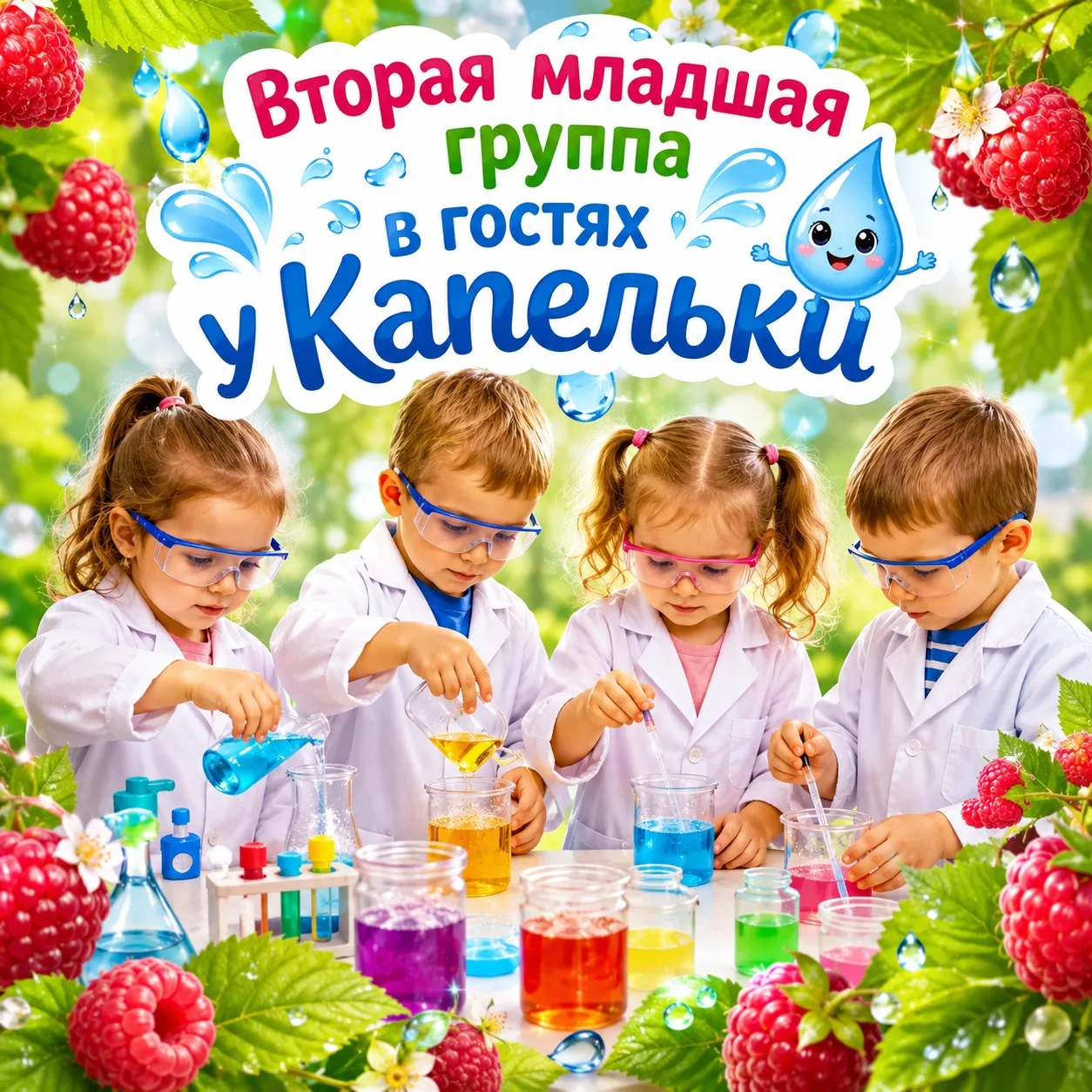 💧 В гостях у Капельки: юные учёные в «Малинке»!

Во второй младшей группе прошло развлечение «В гос