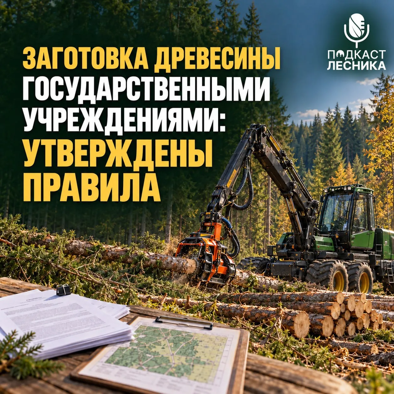 ЗАГОТОВКА ДРЕВЕСИНЫ ГОСУДАРСТВЕННЫМИ УЧРЕЖДЕНИЯМИ: УТВЕРЖДЕНЫ ПРАВИЛА