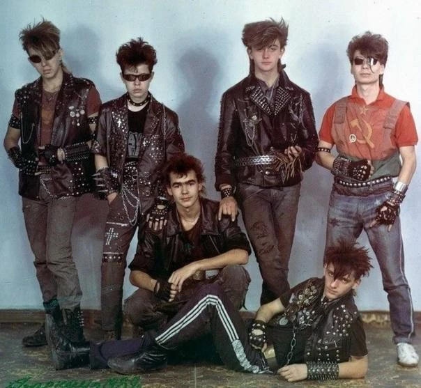 Барнаульские неформалы, 1989 год.
