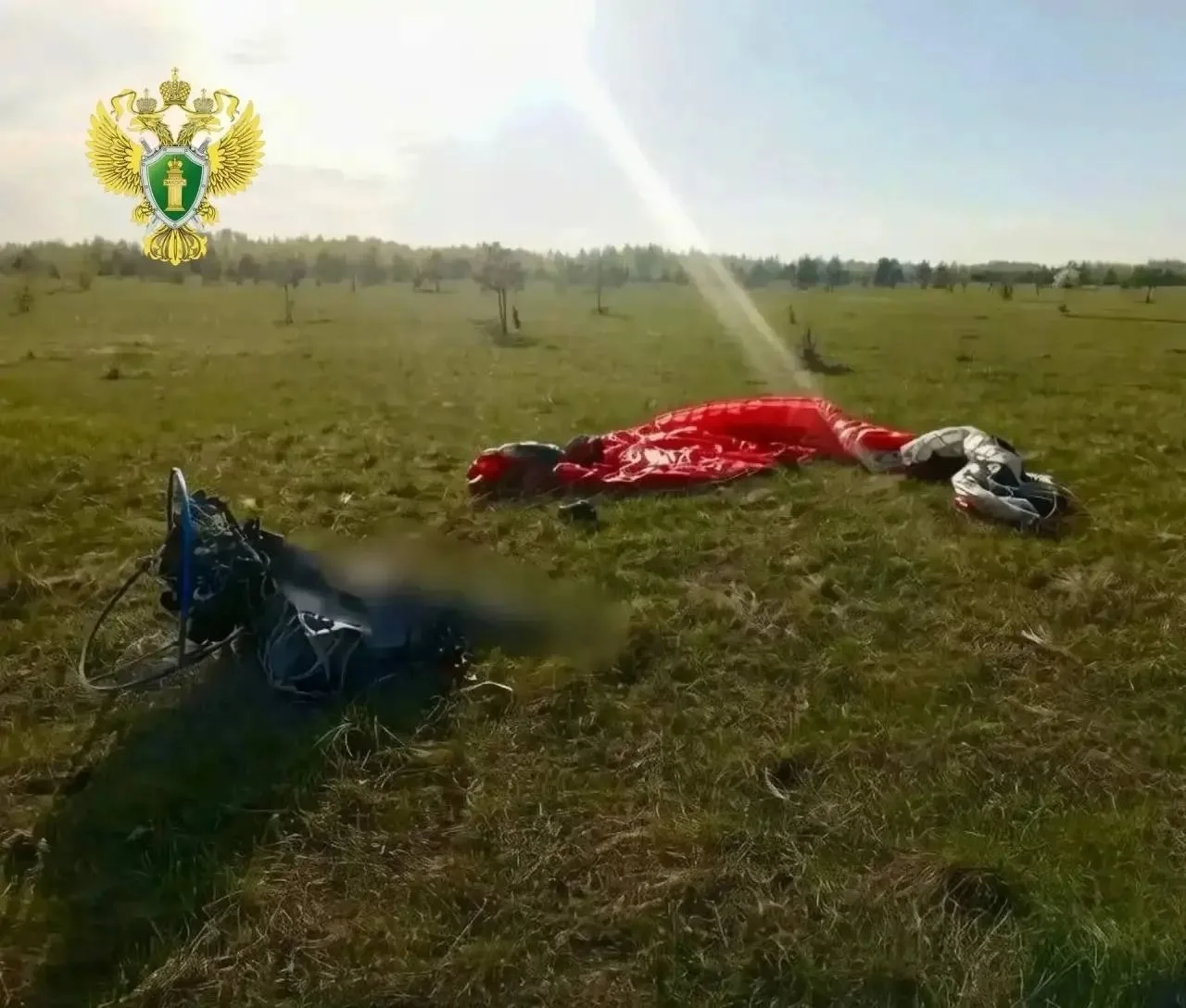 Пилот из Челябинска потерпел крушение на моторном параплане в Пластовском районе  Инцидент случился 