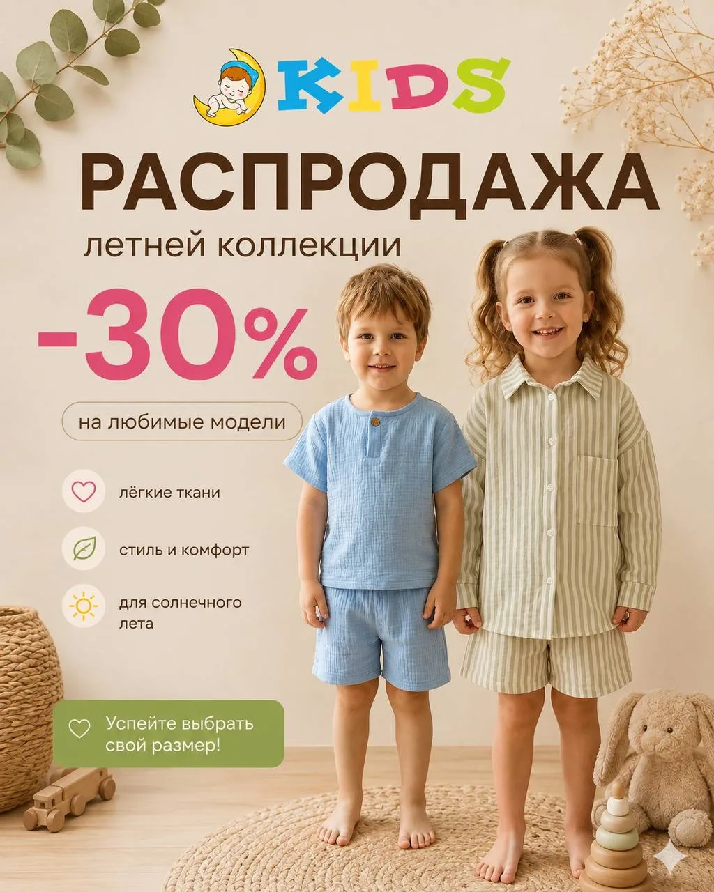 ☀️ РАСПРОДАЖА ЛЕТНЕЙ КОЛЛЕКЦИИ!