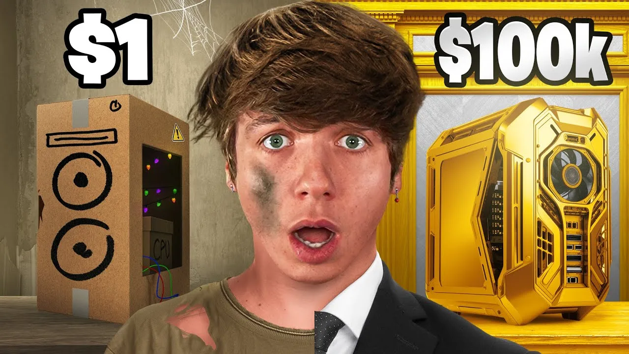 (Karl Мистер Бист ) - Компьютер за $1 vs $100,000                                                   
