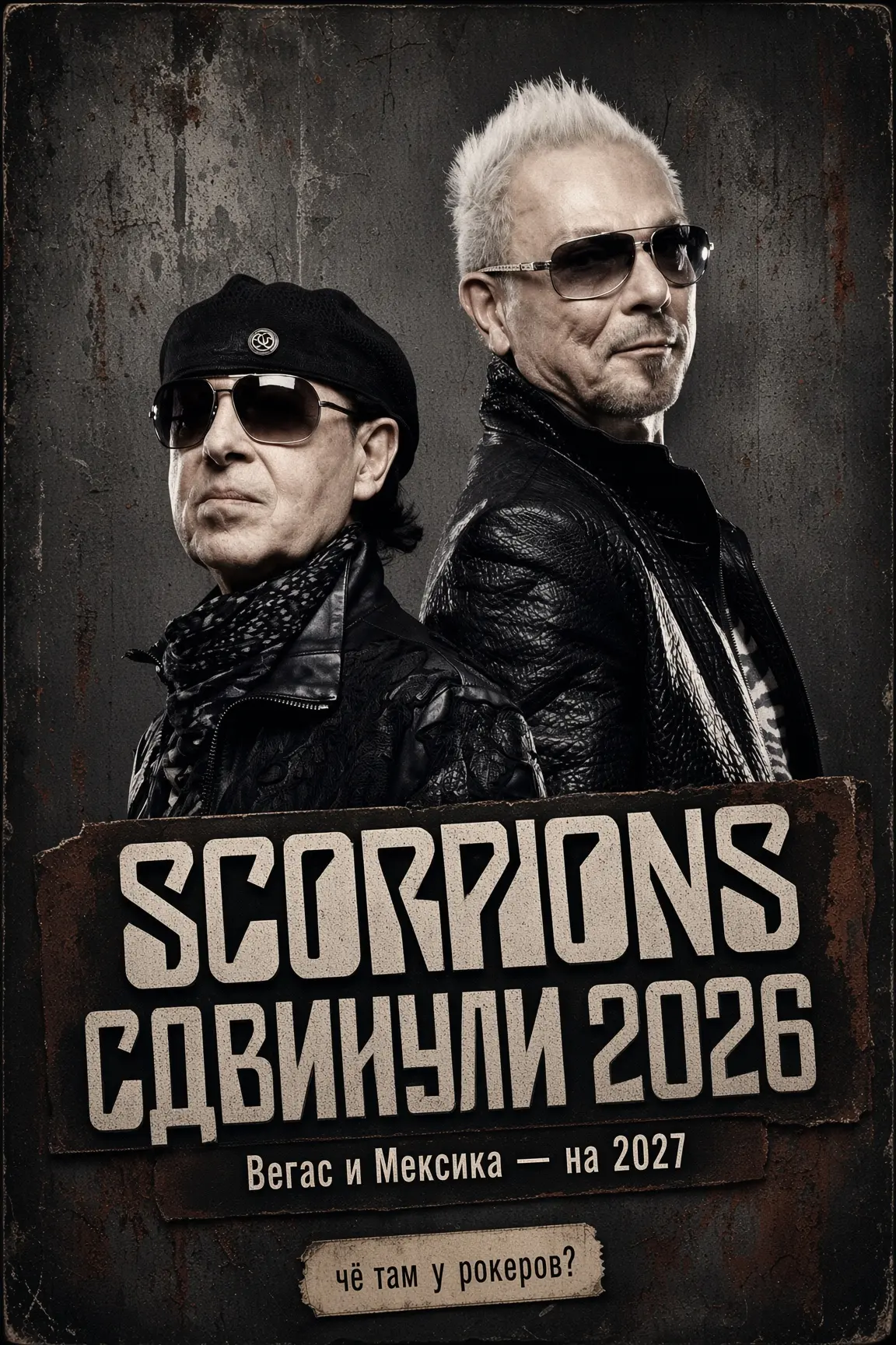 Scorpions перенесли все оставшиеся даты 2026-го, включая Лас-Вегас