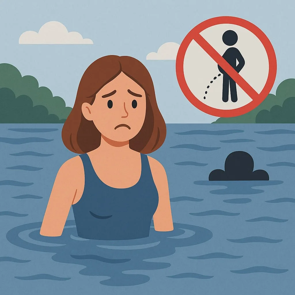 Начался сезон купания. Очень советую не мочиться в воду — особенно в пресные и стоячие водоёмы(в кон