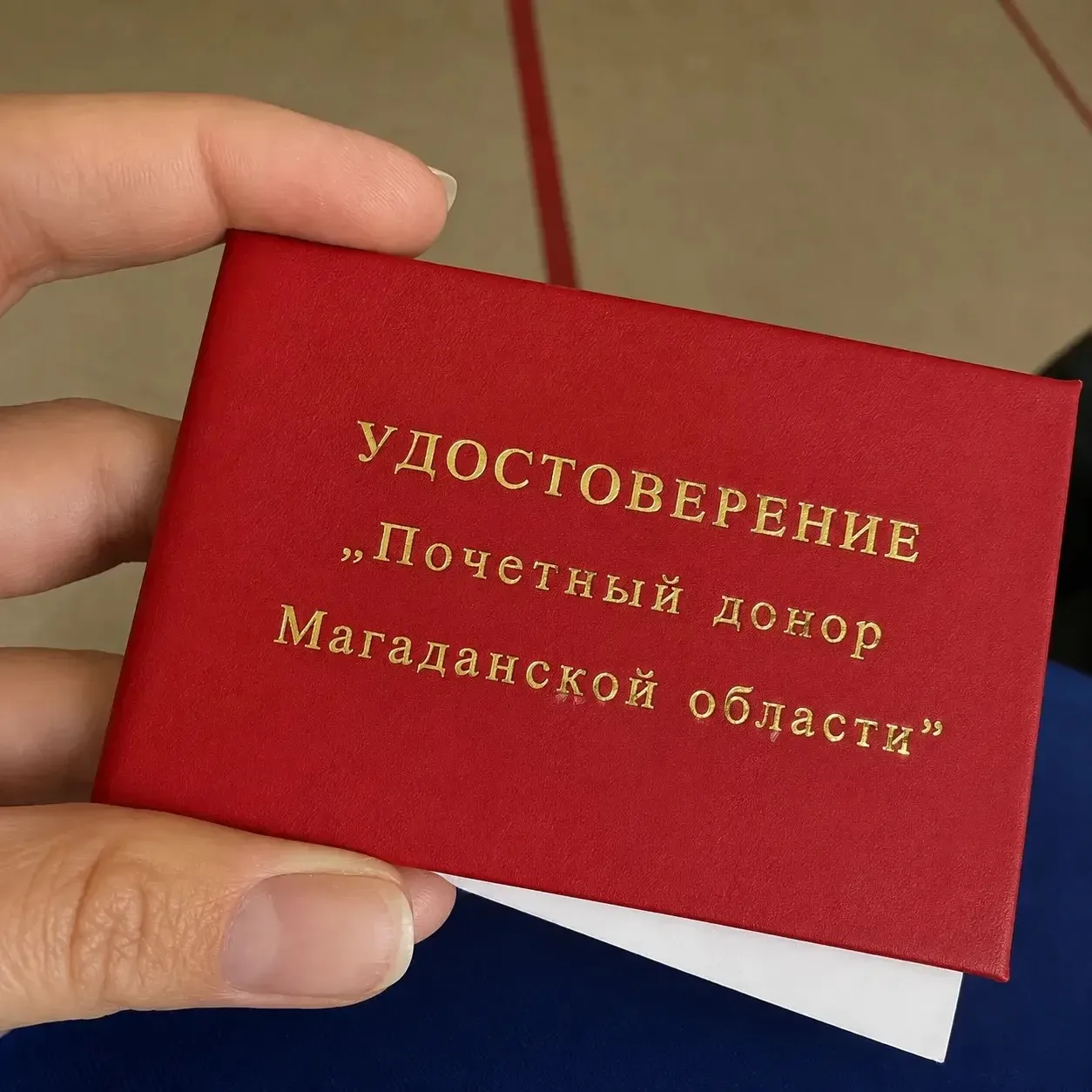 Депутат Магаданской городской Думы Юлия Домрина удостоена звания «Почётный донор Магада...