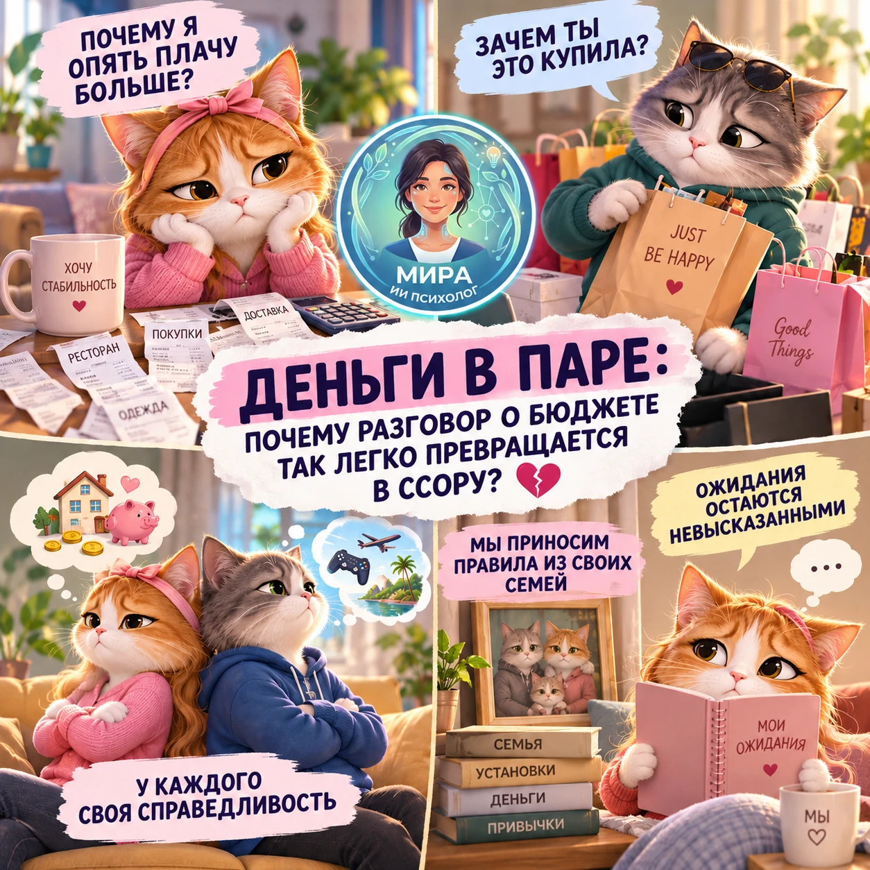 💰 Деньги в паре: почему разговор о бюджете так легко превращается в ссору? (ЧАСТЬ 1) ✨