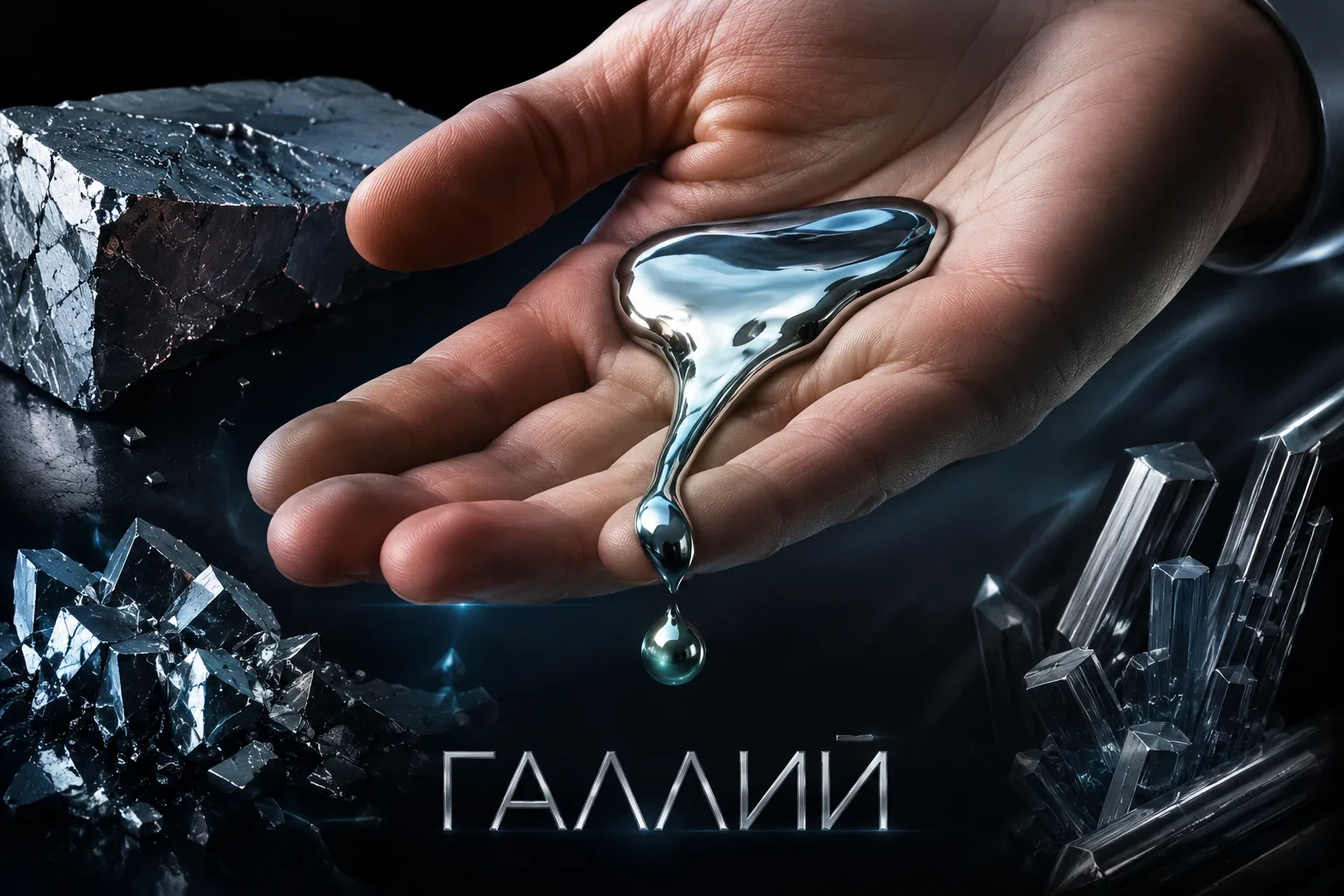 Металл, который тает в руках  🖐️🌡️
