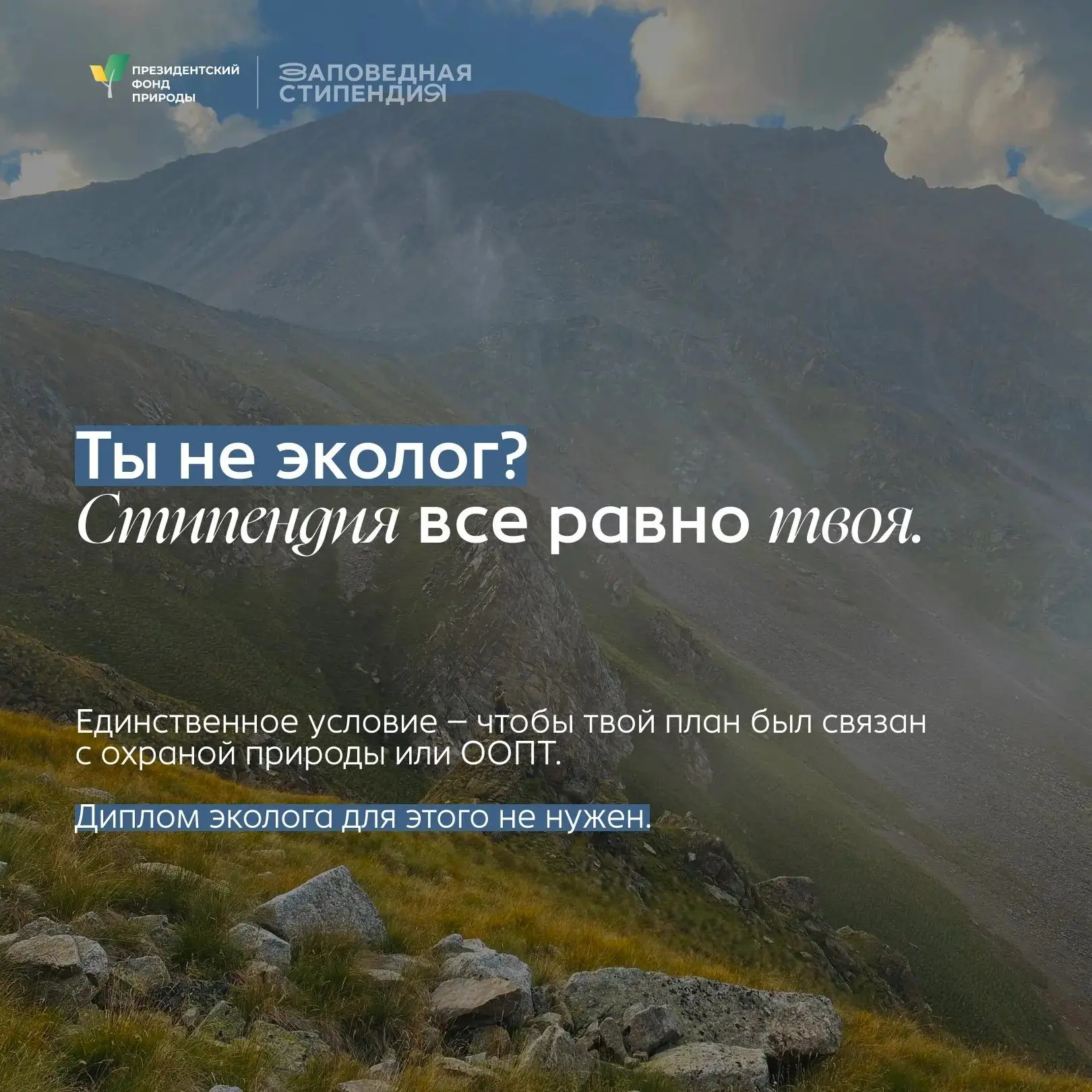 Студенты, занимающиеся защитой природы могут получить стипендию Президентского фонда пр...