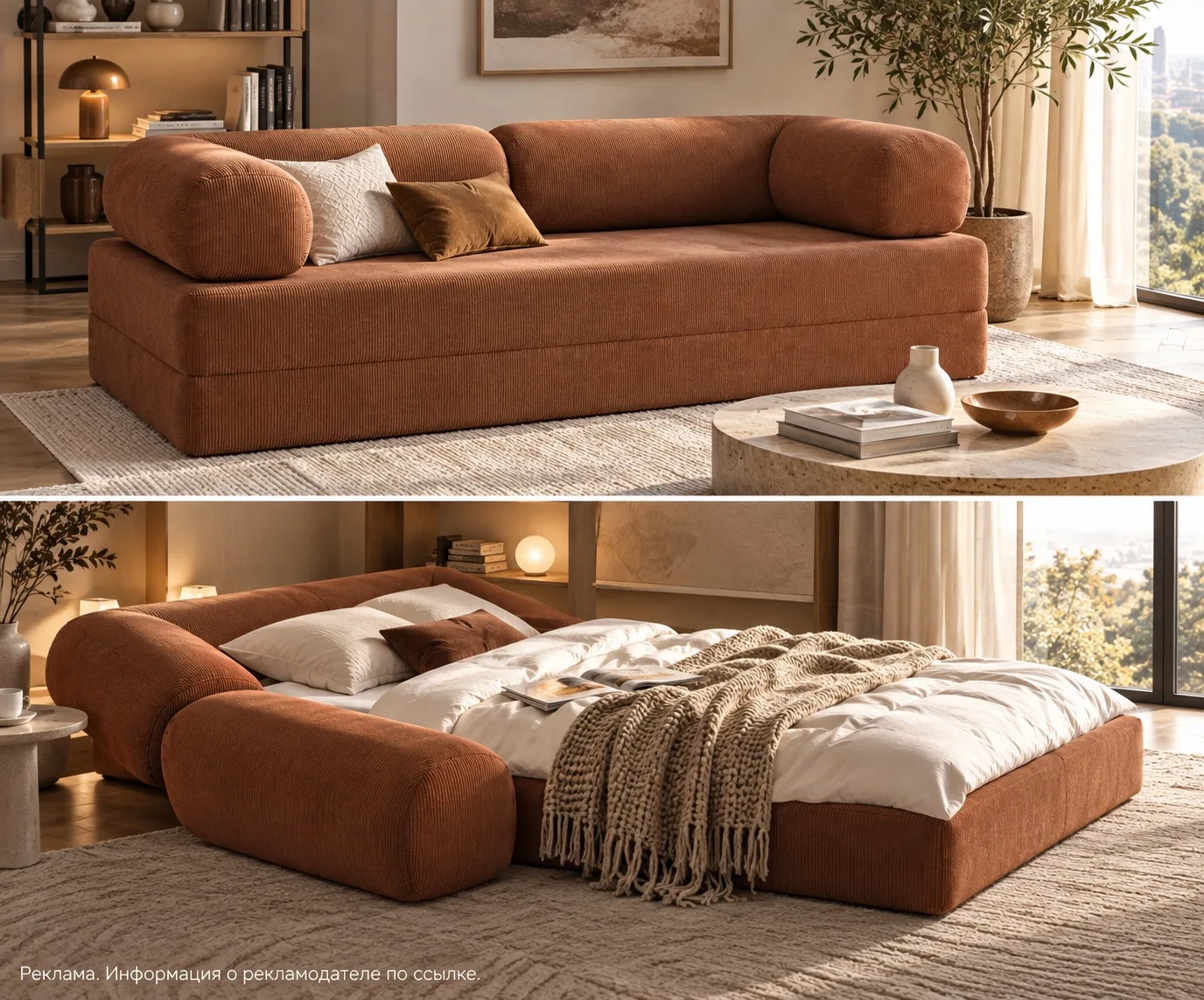 Всеми любимый бескаркасный 🛋️ диван-трансформер