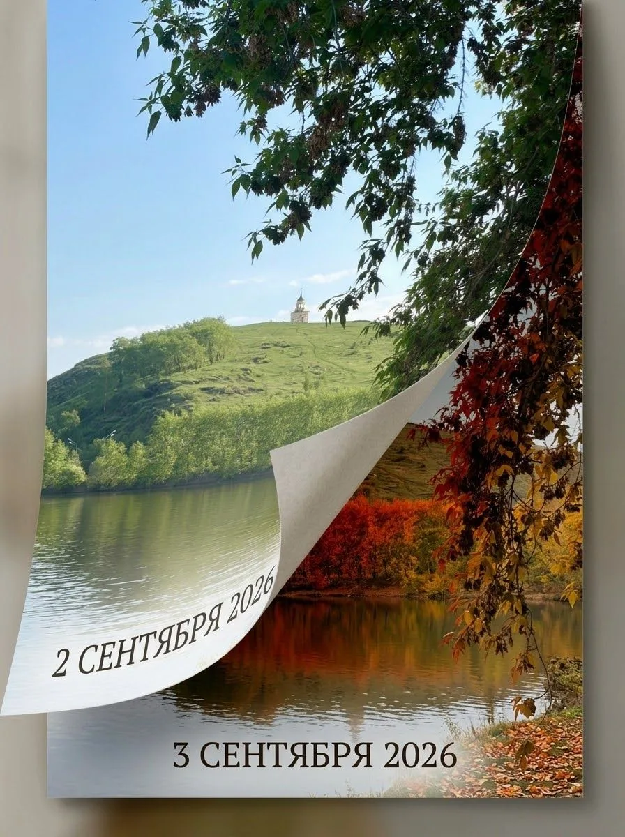 Я календарь переверну...