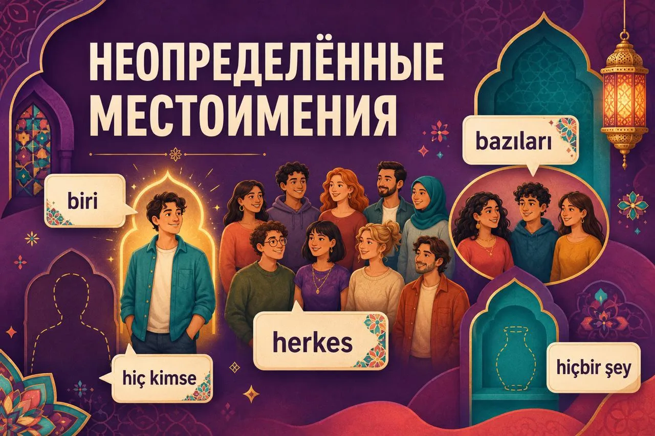 Canlar, а вы знаете, как по-турецки сказать «кто-то», «все», «некоторые» или «никто»? 🤔