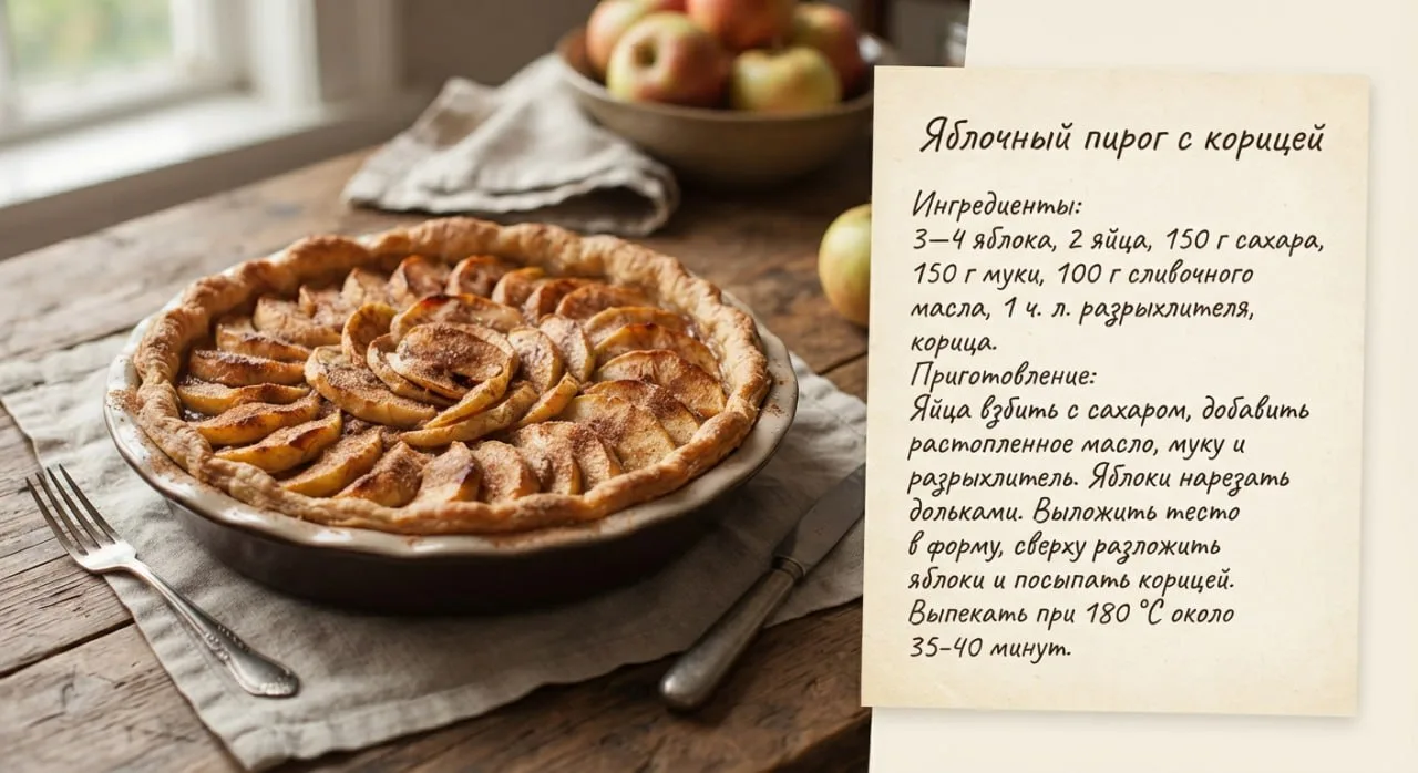 Самые сентябрьские вкусные блюда