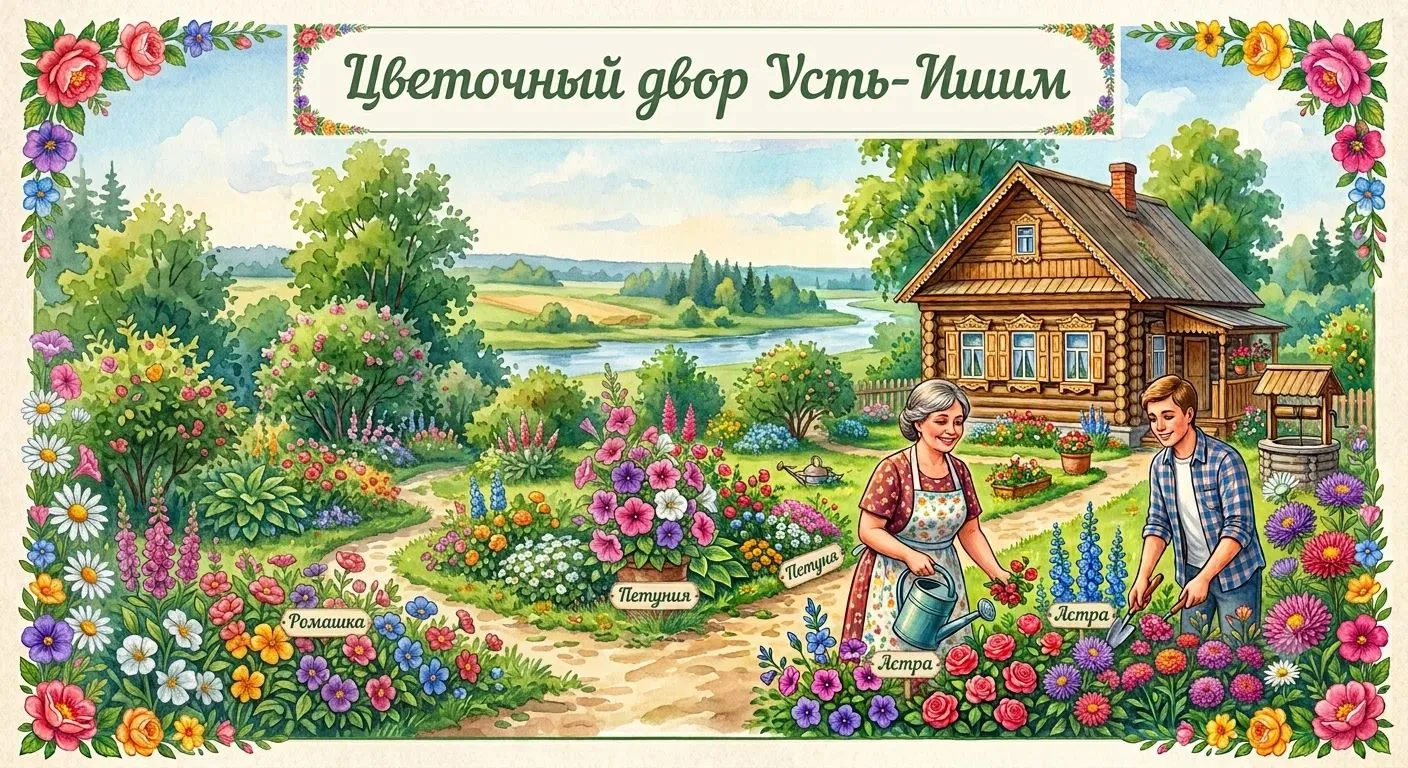 🌸 Конкурс «Цветочный двор». Сделаем наше село красивее вместе! 🌺