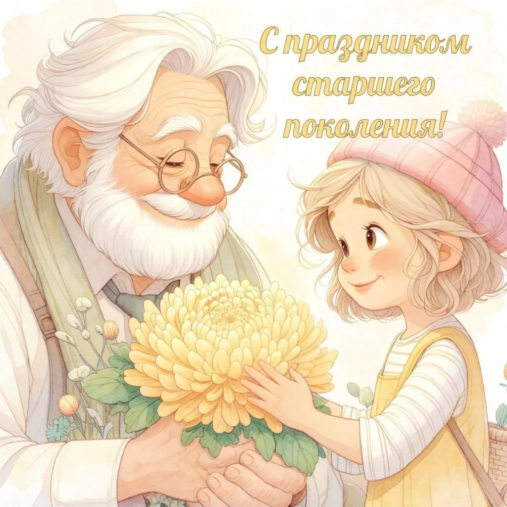 Как рассказать детям о Дне пожилого человека?