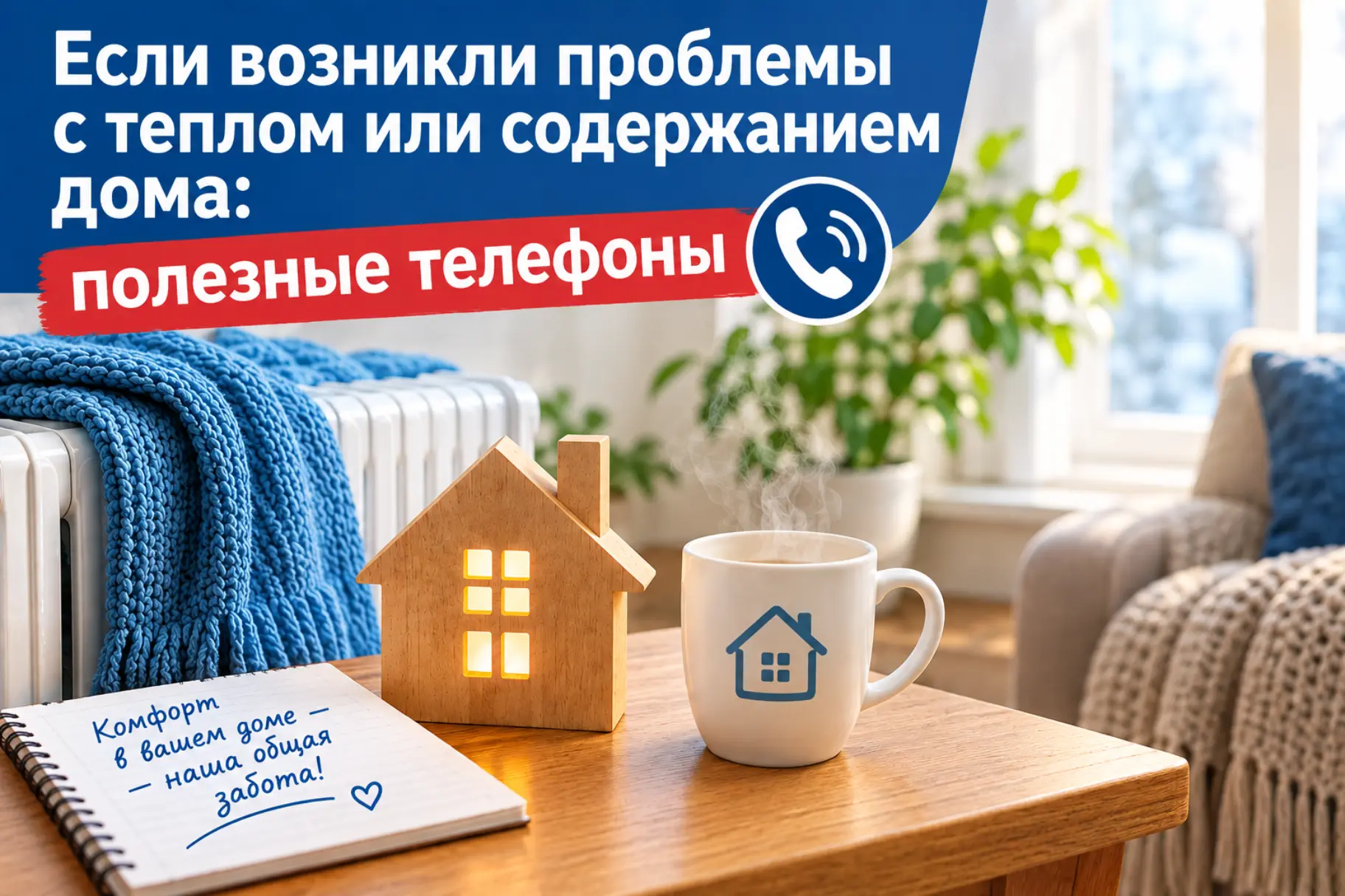 Если возникли проблемы с теплом или содержанием дома: полезные телефоны
