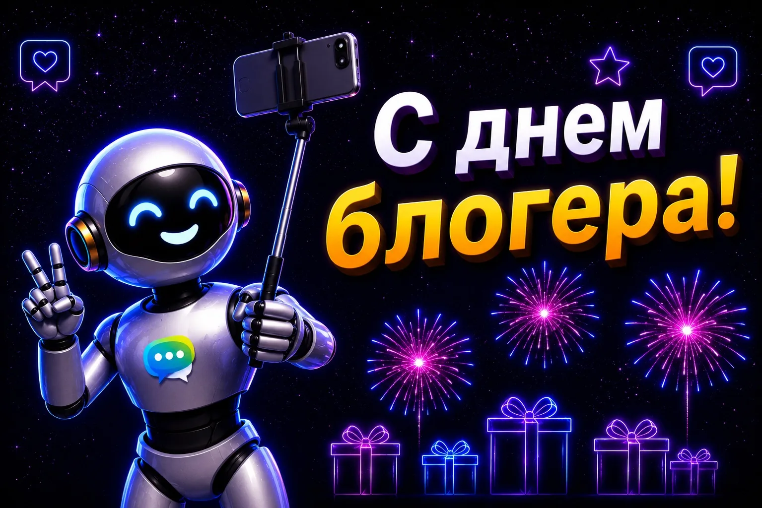 🎉 С Днём блогера!

Поздравляем всех авторов каналов, контент-мейкеров, администраторов сообществ и 