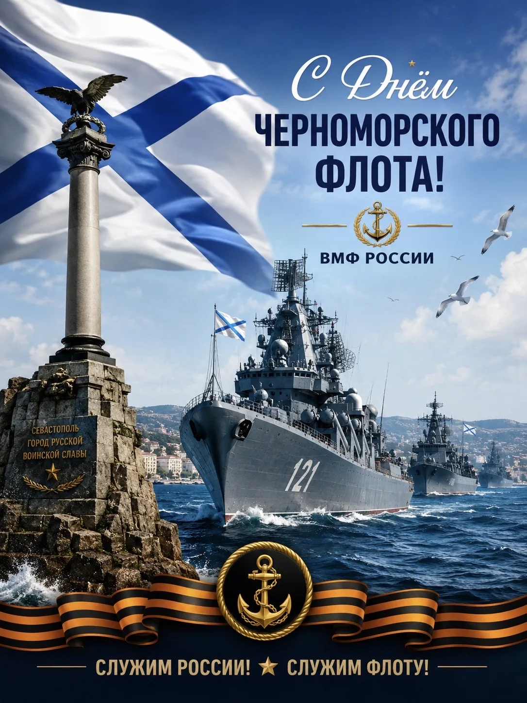 День Черноморского флота ВМФ России — праздник мужества, доблести и верности воинскому ...