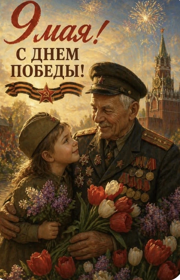 🕊Друзья, с Днём Победы!  🎖️9 Мая — день, когда сердце наполняется гордостью за наших героев и благод