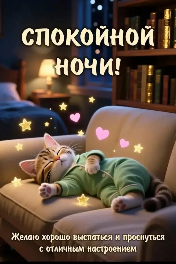 Спокойной ночи! Хорошо отдохните, Завтра - новый день☀

Лучшие открытки в максе - подпишись!