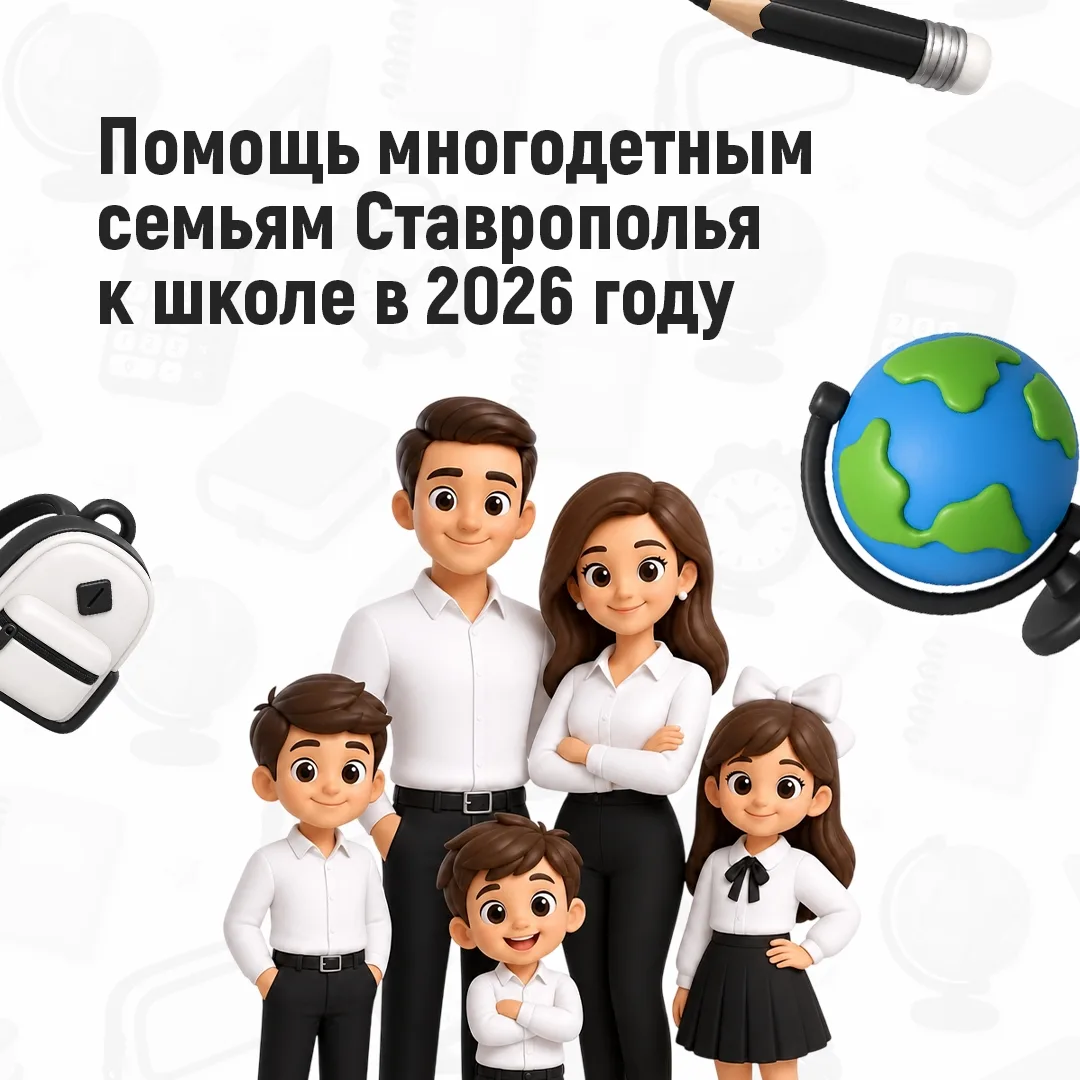 БОЛЕЕ 40 ТЫСЯЧ МНОГОДЕТНЫХ СЕМЕЙ СТАВРОПОЛЬЯ ПОЛУЧИЛИ ВЫПЛАТУ К ШКОЛЕ В 2025 ГОДУ 🙌

Компенсацию пр