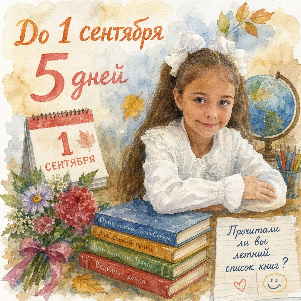 До 1 сентября осталось всего 5 дней! 😱