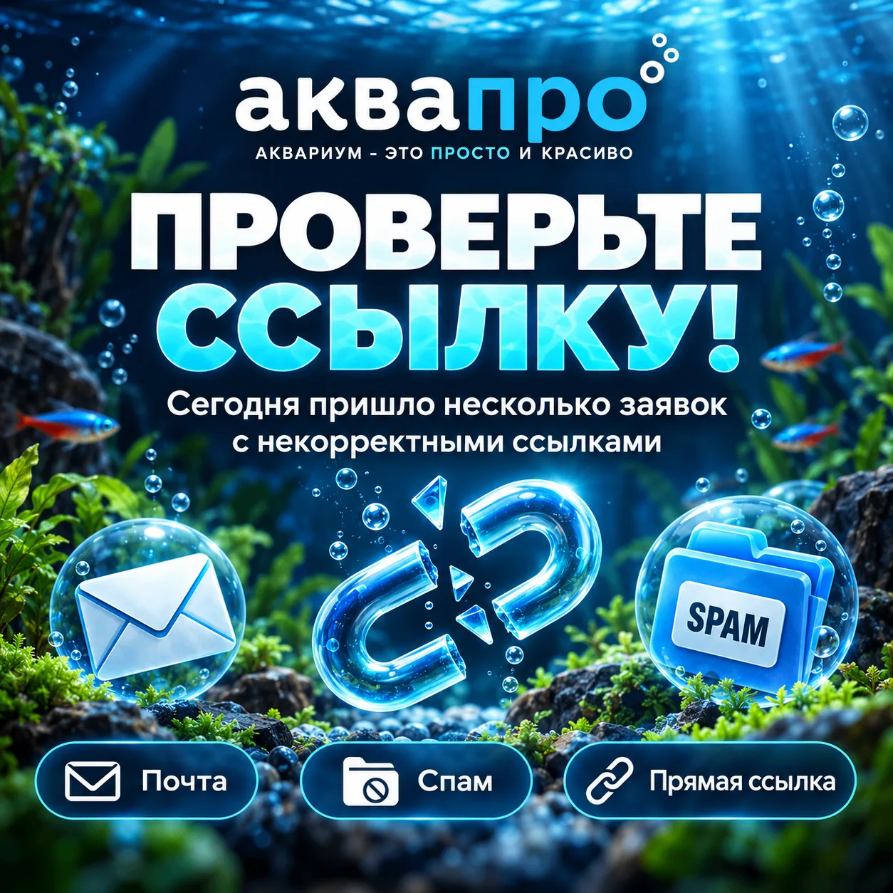 Сегодня пришло сразу несколько заявок на «АкваПро 2026», в которых были указаны некорре...