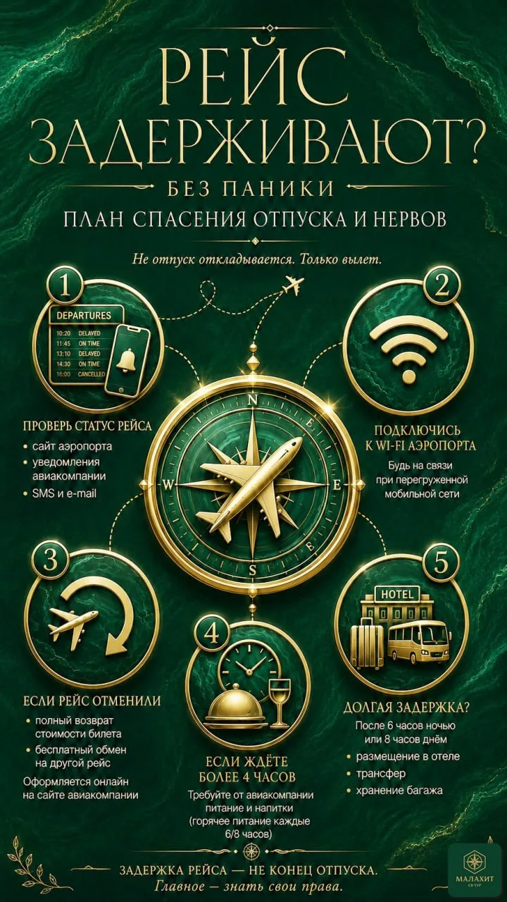 😱 Рейс задерживают? Без паники: