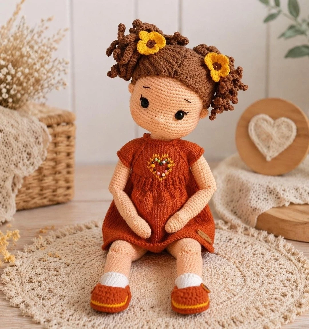 Шарнирная кукла 🌸
Автор: safidesign safiye sarac
Перевод:  Елены Кузьминой

Волшебные петельки 🌷

