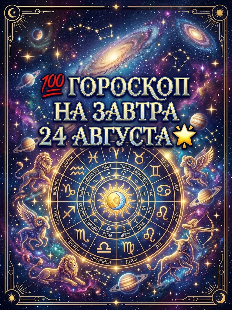💯 Гороскоп на завтра 24 августа 🌟