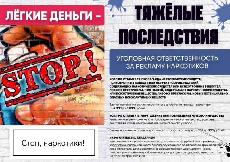 За «рисование» рекламы наркошопов – реальные тюремные сроки
