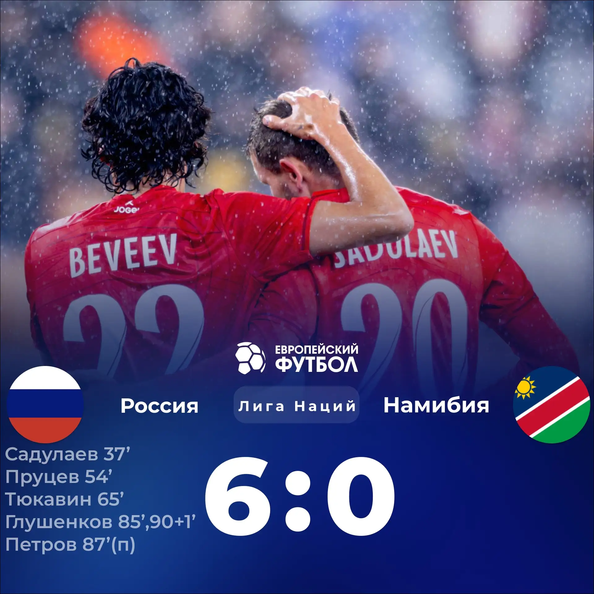 Гейм, сет и матч. Россия разгромила сборную Намибии