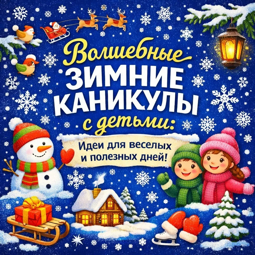 🎉 Как провести новогодние каникулы с ребёнком после праздников? У нас есть классные ид...