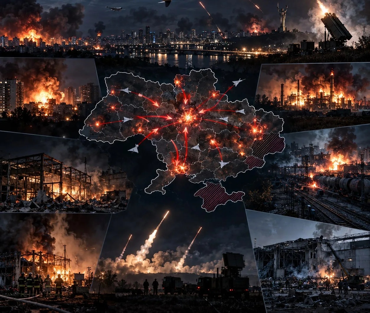 Сводка воздушных ударов: ночь на 8 октября 2026 года