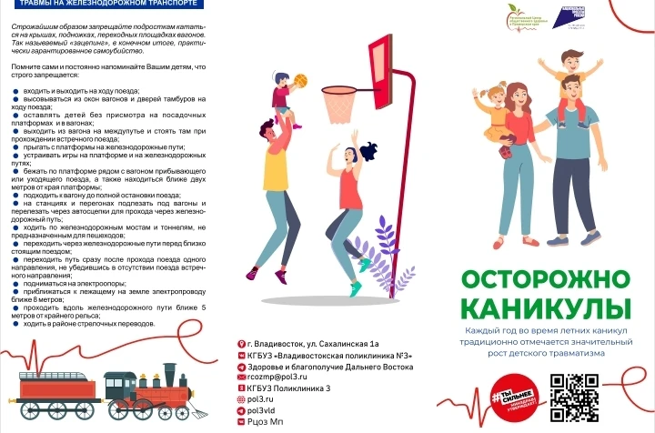 Памятка для родителей "Детский травматизм в летний период"