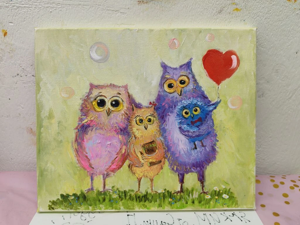 Семейка Владимира:) праздновали день рождения Ани (дочка).