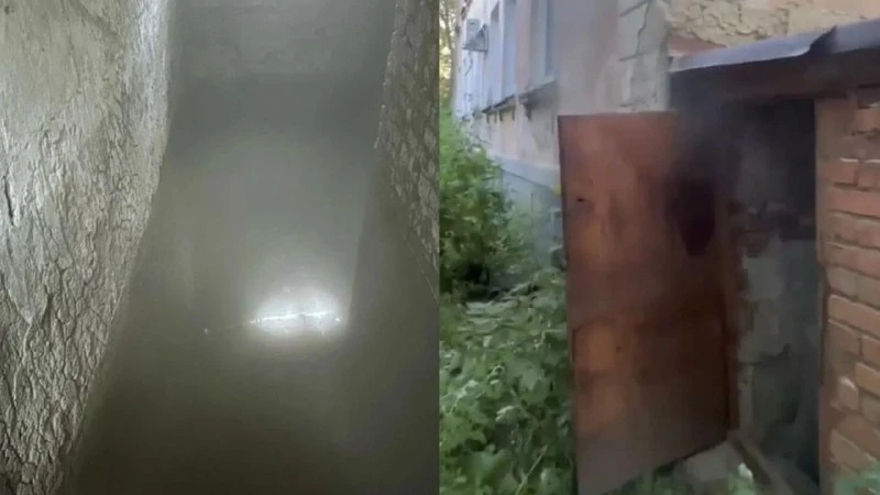 В доме на улице Шишкина в Дзержинском районе Новосибирска прорвало трубу — подвал площа...