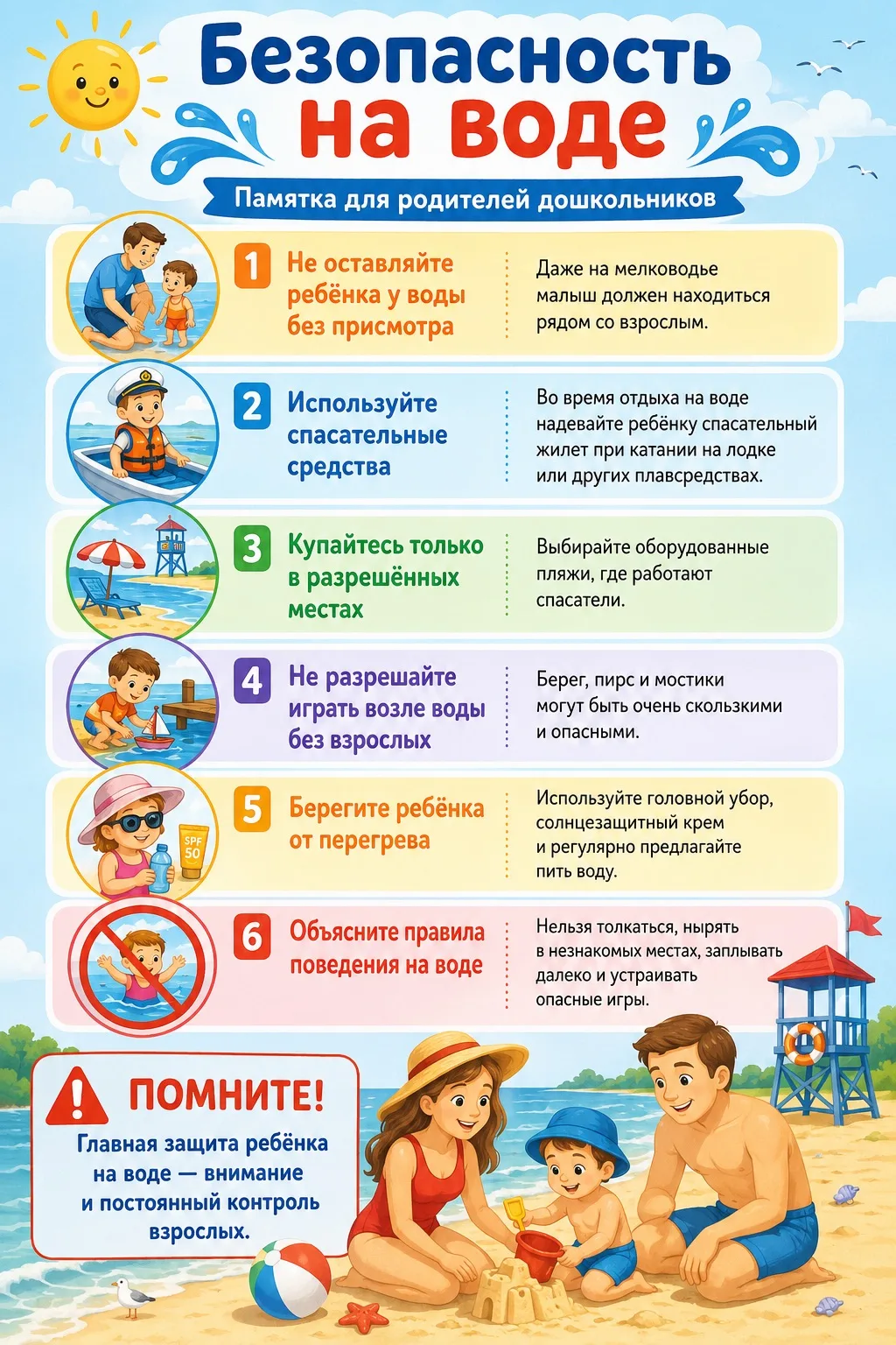 💙 Безопасность на воде — прежде всего! 💙