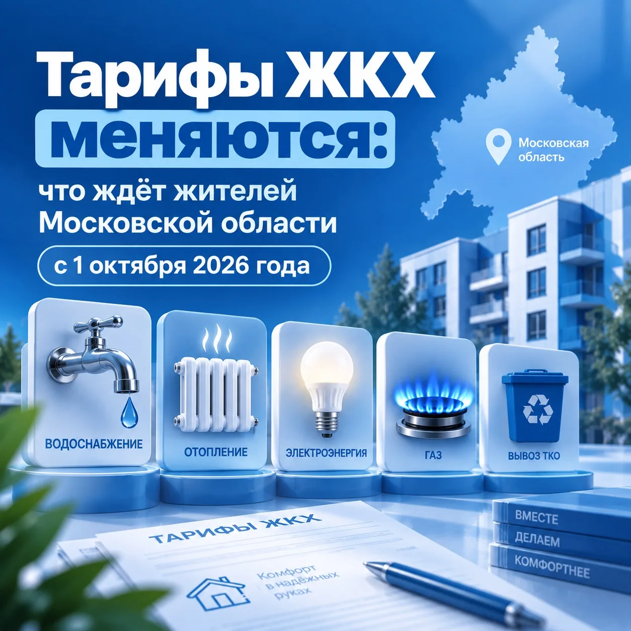С 1 октября стартует основной этап ежегодной индексации коммунальных тарифов — рассказы...