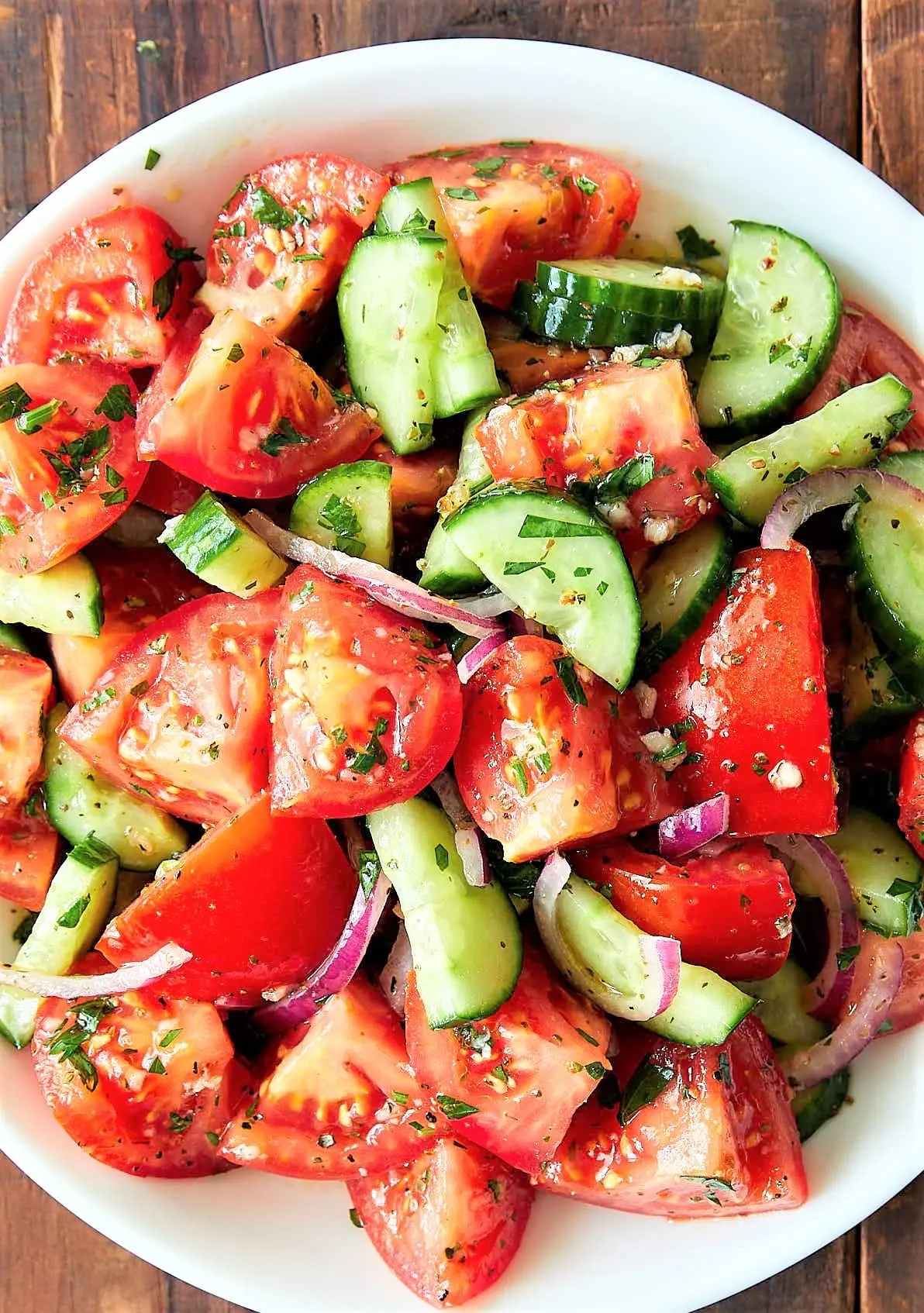 🍅🥒 Салат из Огурцов и Помидоров с Уксусом – Классика Жанра! 🥒🍅