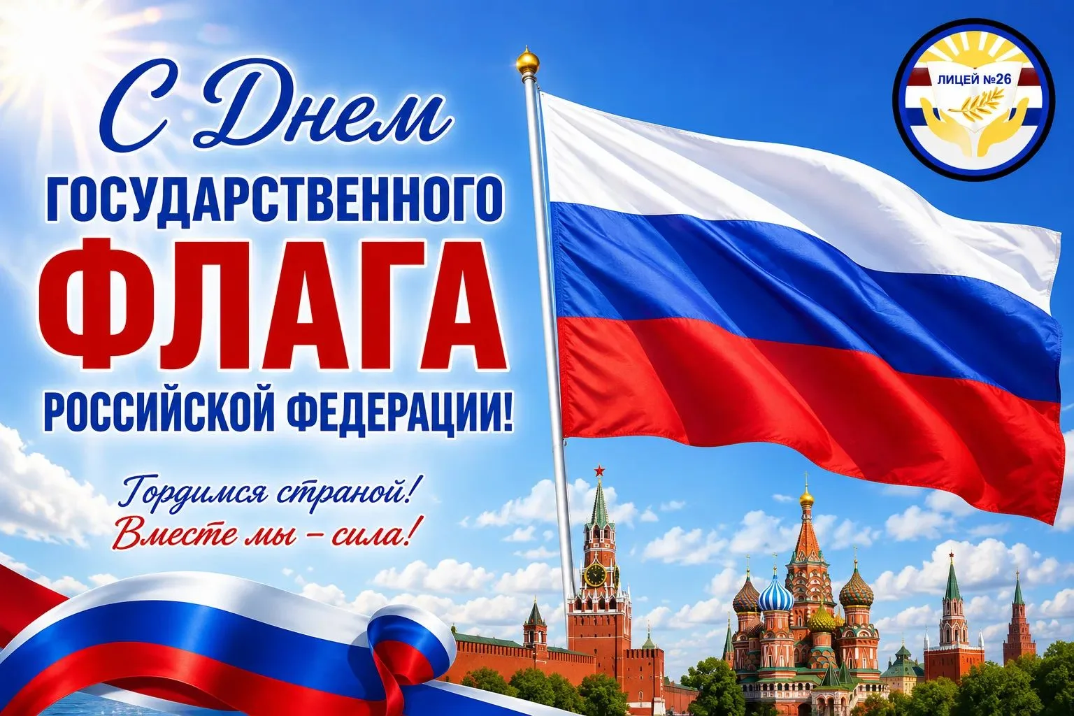 🇷🇺 С Днем Государственного флага Российской Федерации! 🇷🇺
